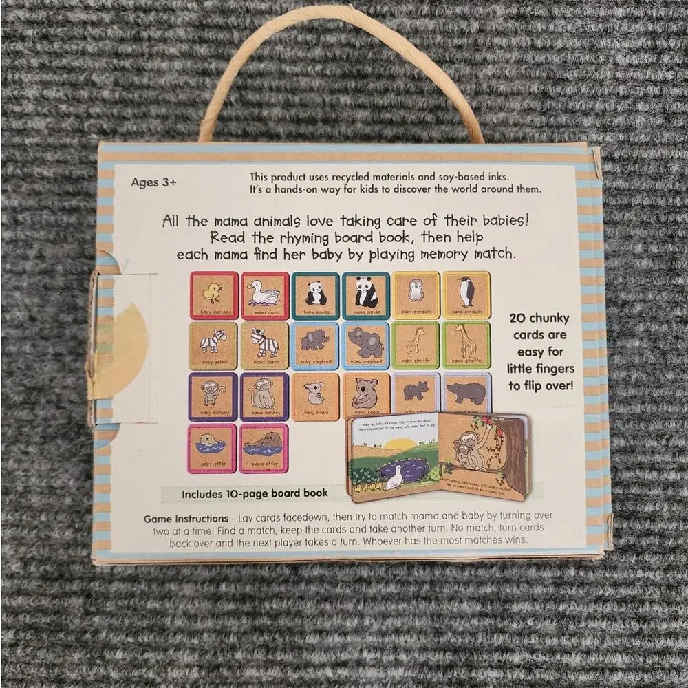 Melissa & Doug Natural Play Book & Game, Puzzle-Mamas & Babies Deep Blue Sea